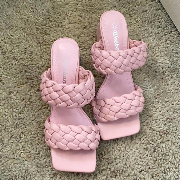Weeboo Shoes - Braid Sandal Heels